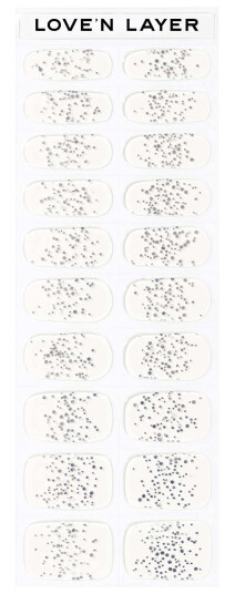 Love'n Layer Love Note Funky Sparkle Silver Love'n Layer Love Note Funky Sparkle Silver