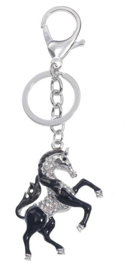 Nøkkelring bag charm hest