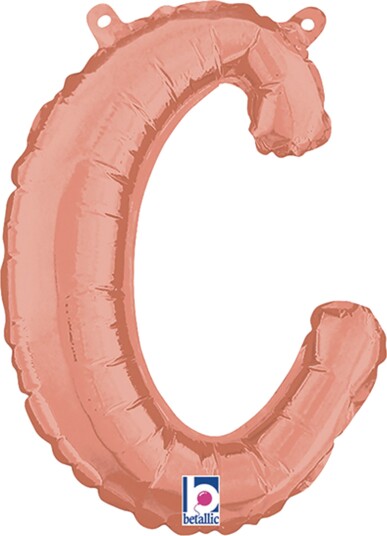 Ballongkungen Bokstavballong Script Roségull Bokstav C 34703RG