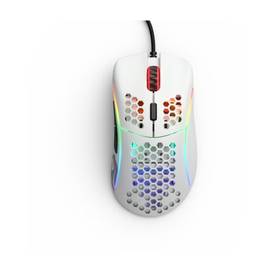 Glorious Model D Gamingmus Optisk 12000 DPI Hvit med RGB Belysning Glorious Model D Gamingmus Optisk 12000 DPI Hvit med RGB Belysning