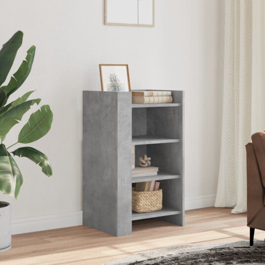 Skjenk betonggrå 45x35x75 cm konstruert tre 8721102805639