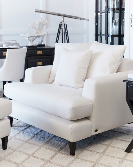 Los Angeles lenestol 1,5-seter offwhite Los Angeles lenestol 1,5-seter offwhite