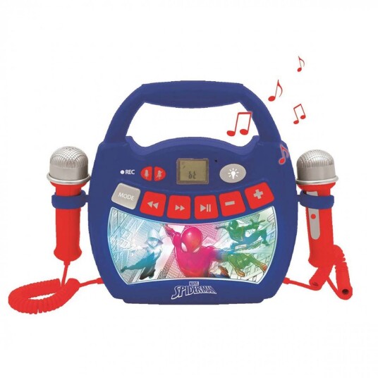 Marvel Spider-Man Karaokemaskin Blå