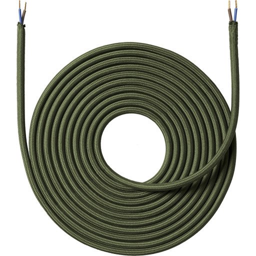 Nielsen Light 4m Kaki Grønn Stoffledning 2x0,75mm² Nielsen Light 4m Kaki Grønn Stoffledning 2x0,75mm²
