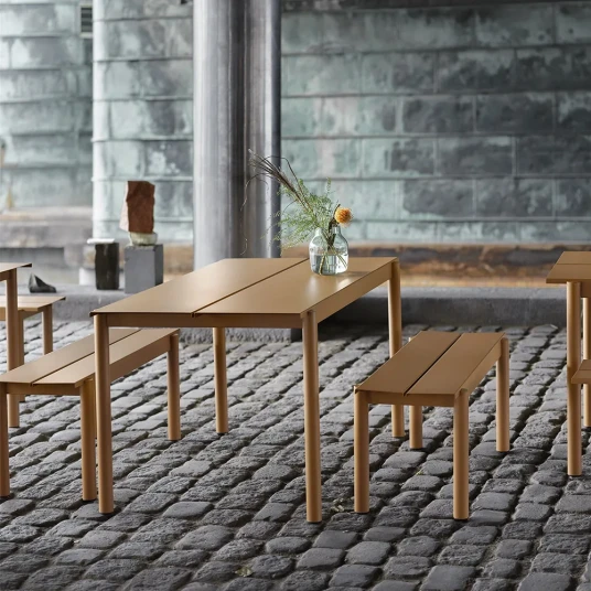 Muuto Linear Steel Benk 110x34 cm Pale Blue Muuto Linear Steel Benk 110x34 cm Pale Blue