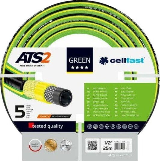 Cellfast GREEN Hageslange ATS2 teknologi 1/2" 20m
