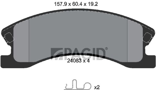 PAGID T1470N Bremseklosser