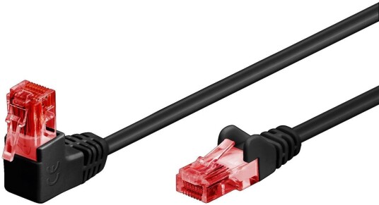 Goobay CAT6 Nettverkskabel 1m U/UTP Svart