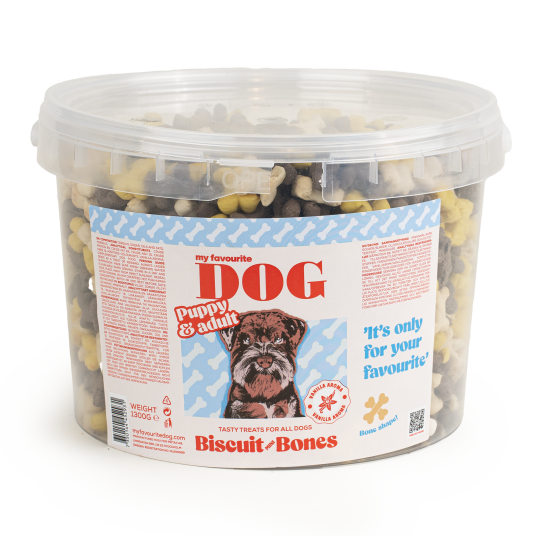 Mini Bones Vanilje 1,3 kg Hundegodbiter fra My Favourite Dog