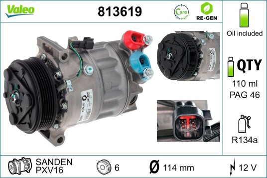 AC kompressor VALEO 813619