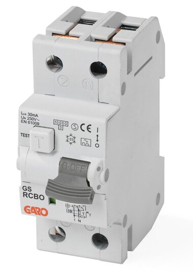 Garo RCBO GS C25A 2P Personbeskyttelsesautomat 2 polet C karakteristikk 25 A Stikkontakter & kabler