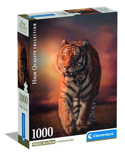 Clementoni Puslespill 1000 HQC Tiger Clementoni