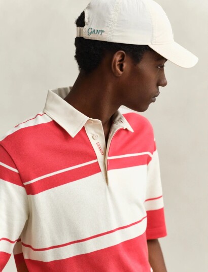GANT Graphic Crinkled Cap Cream ONE SIZE GANT Graphic Crinkled Cap Cream ONE SIZE