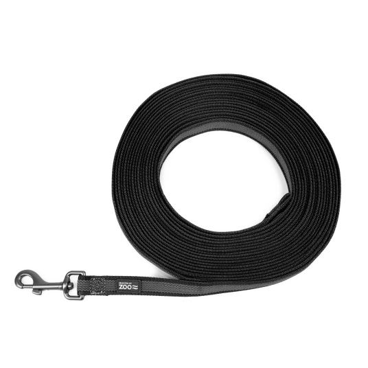 Rufus Sklisikkert Skinnerull 20 mm x 10 m Svart for Hundetrening