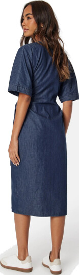 Happy Holly Denim Wrap Dress Dark blue 32/34 Happy Holly Denim Wrap Dress Dark blue 32/34