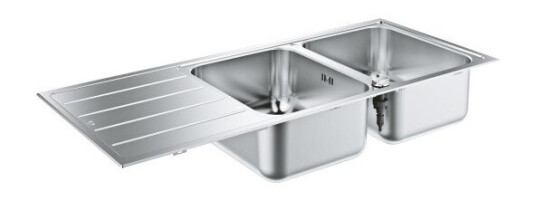 Grohe K500 kjøkkenvask 116x50 cm rustfritt stål Grohe K500 kjøkkenvask 116x50 cm rustfritt stål