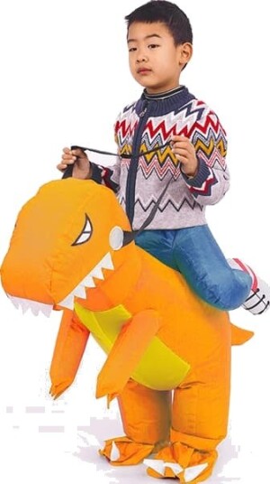Halloween Oppblåsbart Dinosaurkostyme til Barn og Voksen