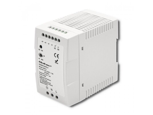 Qoltec 50915 Din-Skinne Strømforsyning | 96W | 24V | 4A | Hvid | Slank Qoltec 50915 Din-Skinne Strømforsyning | 96W | 24V | 4A | Hvid | Slank