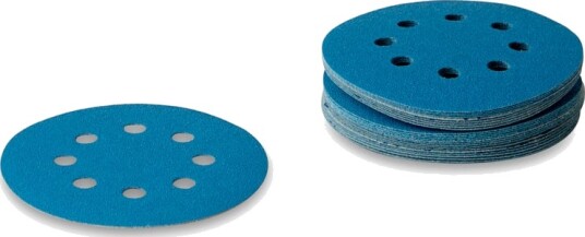 Ø125 mm slipeskiver til alle eksenterslipere unntatt Festool 5 stk. Cool Blue Korn P800