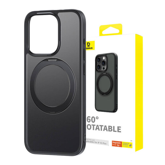 Baseus Magnetic Phone Case for iPhone 15 Plus  CyberLoop Series (Black)