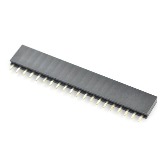Pinnekonnektor hunn 1x20pin 2,54mm gjennomhullsmontasje Pinnekonnektor hunn 1x20pin 2,54mm gjennomhullsmontasje