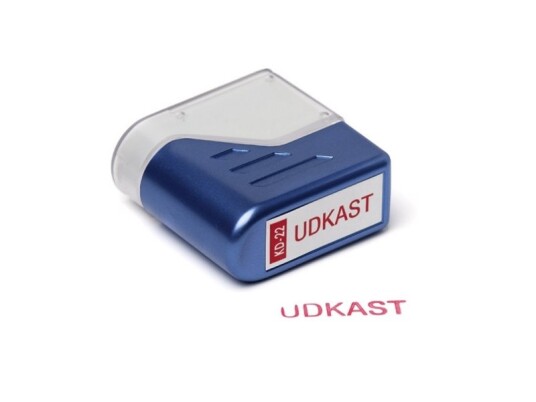 Stempel Deskmate Udkast Rød Tekst