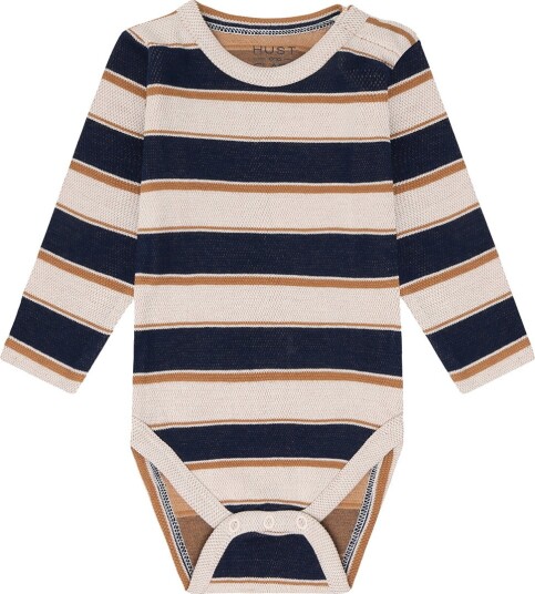 Hust and Claire Body I/e HCBuster Fransk Oak Hust and Claire 1 år (80) Langermet Body Beige Blå Brun Marineblå