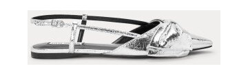 Steve Madden Dazzled Slingbacks silver 41