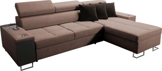 Morenia 3 seters Hjørnesovesofa Høyre Brun