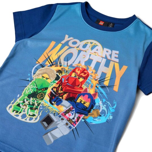 LEGO Ninjago kortermet t skjorte Mørke blå (140)