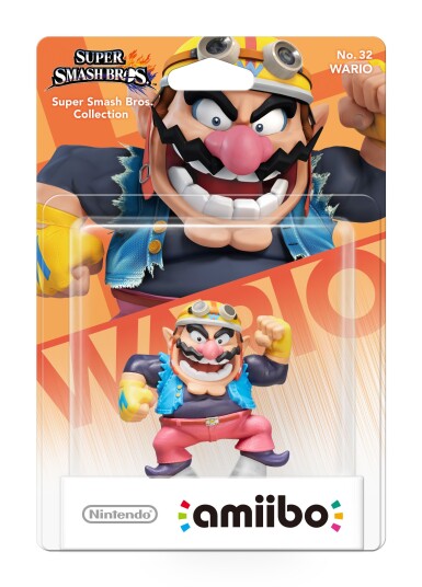 Nintendo Amiibo Wario Figur med NFC Interaktiv Tilkobling
