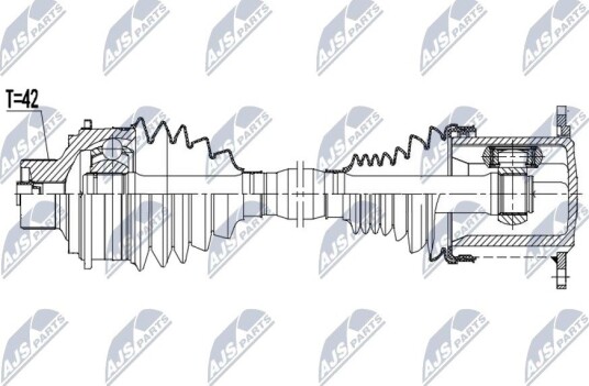 Drivaksel NTY NPW-PS-021