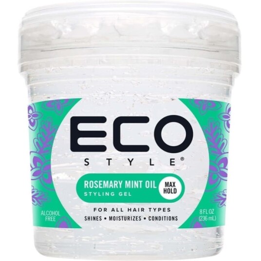 Eco Style Rosemary Mint Hårgel 236 ml – Fuktighetsgivende med naturlige oljer