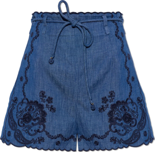 Zimmermann Dame Shorts Blå XS,