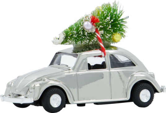 House Doctor MINI Xmas car juledekorasjon Sølv House Doctor MINI Xmas car juledekorasjon Sølv