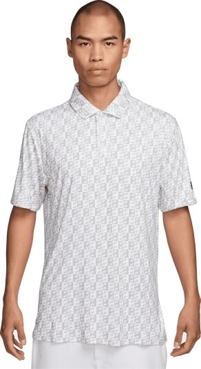 Nike M Par 5 Print Icon Polo Hvit Golf pologenser herre White X Small
