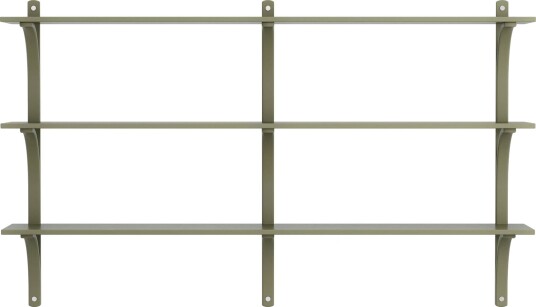 Swedese Levi 180 Hylle Medium Aluminium/ mosegrønn/Ask