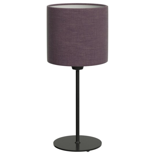 Nemec Bordlampe Lukas Blandet stoff; 20x20x41 cm (LxBxH); Plomme/Svart