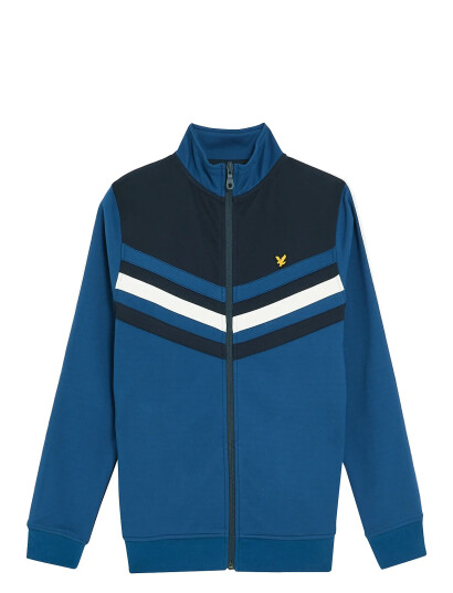 Lyle & Scott Colour Block Track Jacket Blue 14 15