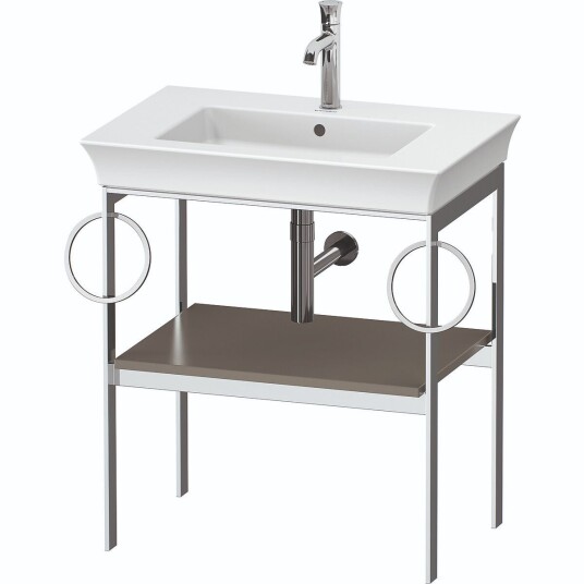 Duravit White Tulip Metallkonsoll 68,4x45x76 cm Stengrå Matt/Krom