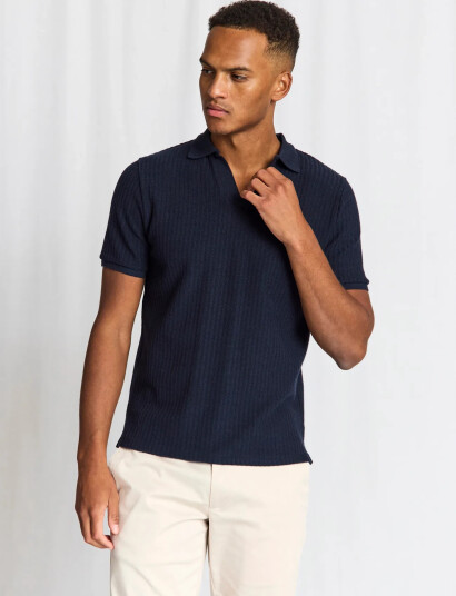 Bruun & Stengade Bs Santino Regular Fit Polo Shirt Navy XL