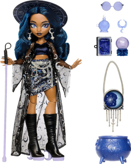 Monster High Moonspell Magic By Claire De Luna Fashion Doll Clairvoyant Witch With Accessories Multi/patterned ONE SIZE Monster High Moonspell Magic By Claire De Luna Fashion Doll Clairvoyant Witch With Accessories Multi/patterned ONE SIZE