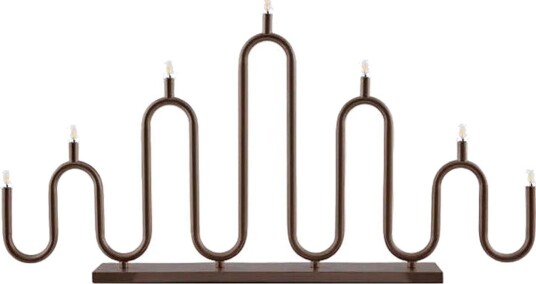 Noel adventsstake 7-lys - Bronse
