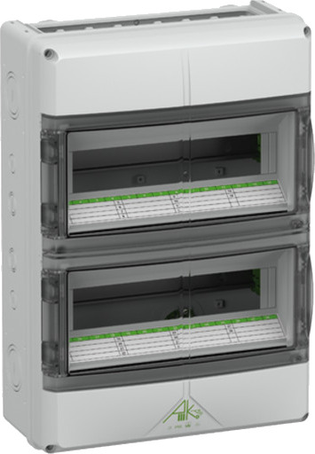 Spelsberg Fordelingsskap AK-F 28 Modul Med PE/N For Flensavslutning IP65 Grå