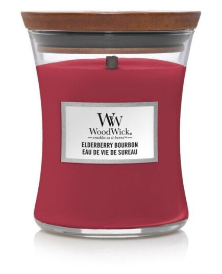 Woodwick Medium Elderberry Bourbon
