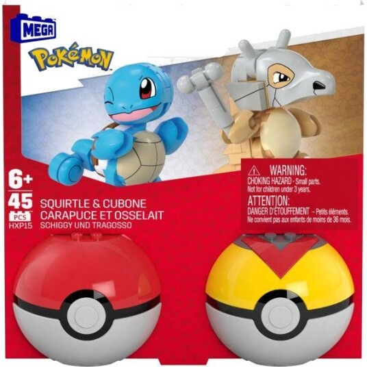 Mega Bloks Hxp15 Squirtle Og Cubone Byggesett 6+ År 45 Deler