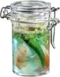 Glas Ø48x83 Mm 80 Ml Med Patentlåg Ps Klar,24 Stk/Pk