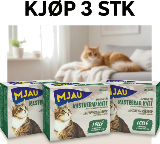 Mjau Sterilised Våtfôr Multibox i Gelé 8x85g Mjau Sterilised Våtfôr Multibox i Gelé 8x85g