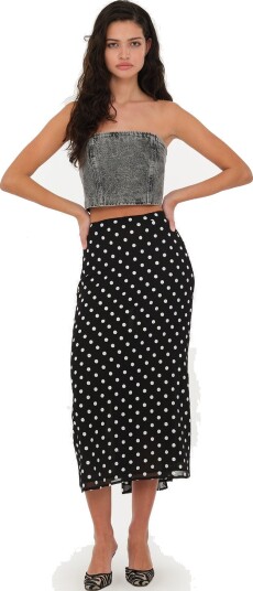 ROTATE Chiffon Midi Skirt Black 42 ROTATE Chiffon Midi Skirt Black 42