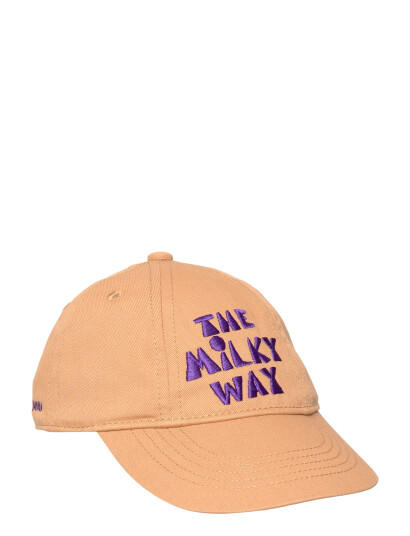 Mini Rodini The Milky Way Emb Soft Cap Orange 44/46 Mini Rodini The Milky Way Emb Soft Cap Orange 44/46